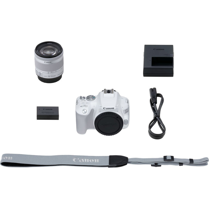 Canon EOS 250D SLR Camera White & 18-55mm IS STM Lens
