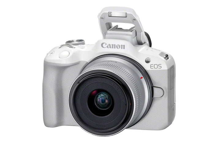 Canon EOS R50 & RF-S 18-45mm Lens White