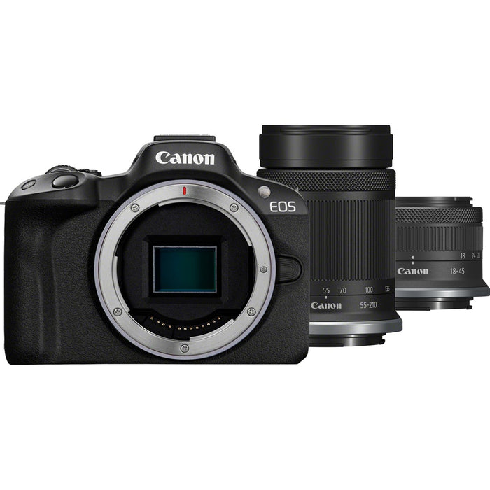 Canon EOS R50 with RF-S 18-45mm RF-S 55-210mm Lens Kit — The
