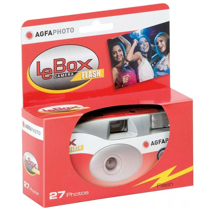 AgfaPhoto LeBox 400 Disposable Camera with Flash 27 Exposure SUC