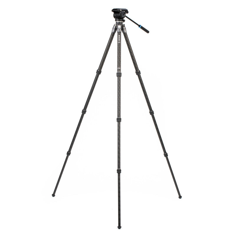 Benro Tortoise 24CLV Carbon Fibre Series 2 Columnless Tripod with Leveling Base and S4PRO Video Head