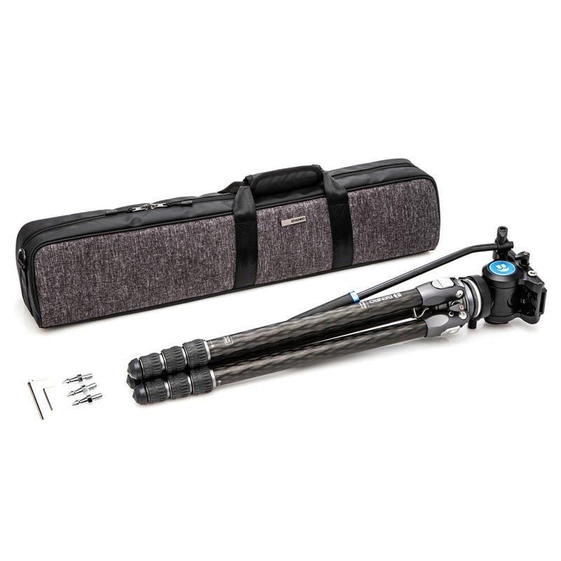 Benro Tortoise 24CLV Carbon Fibre Series 2 Columnless Tripod with Leveling Base and S4PRO Video Head