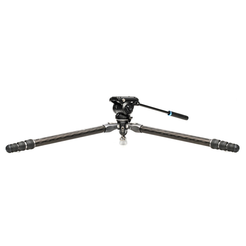 Benro Tortoise 34CLV Carbon Fibre Series 3 Columnless Tripod with Leveling Base and S4PRO Video Head