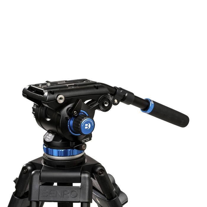 Benro A573T Dual-Stage Aluminium Video Tripod with S6PRO Video Head and 75mm Bowl