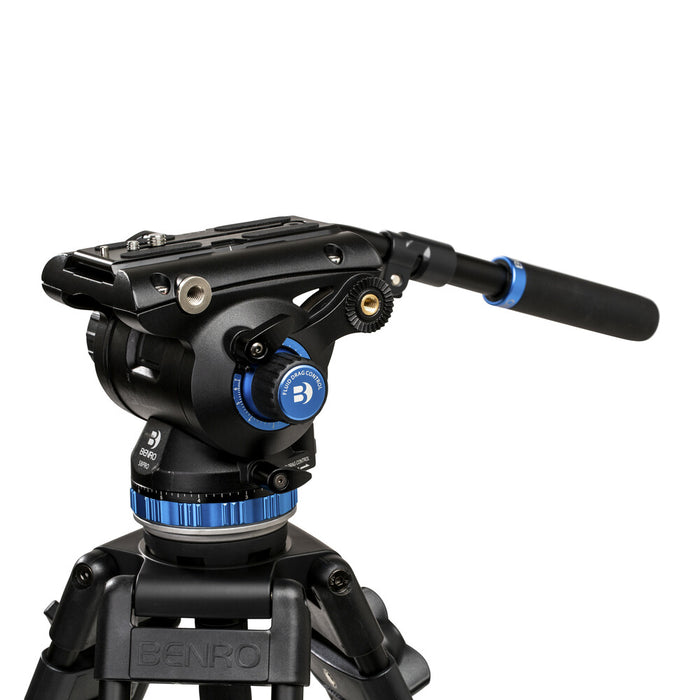 Benro A673TM Dual-Stage Aluminium Video Tripod with S8PRO Video Head and 75mm Bowl