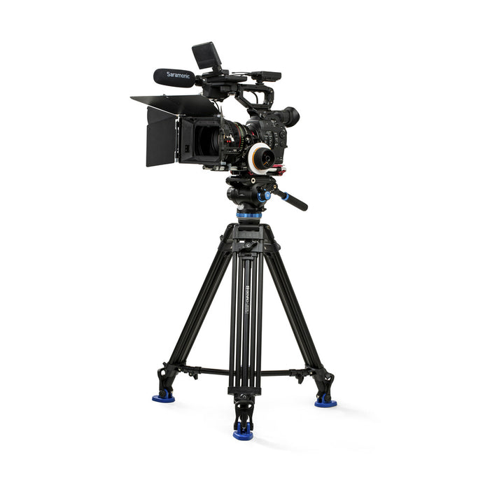 Benro A673TM Dual-Stage Aluminium Video Tripod with S8PRO Video Head and 75mm Bowl