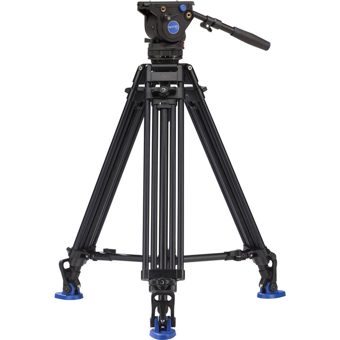 Benro A673TMM Dual-Stage Aluminium Video Tripod with BV4 Video Head and 75mm Bowl