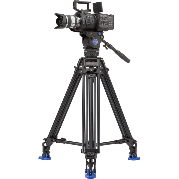 Benro A673TMM Dual-Stage Aluminium Video Tripod with BV4 Video Head and 75mm Bowl