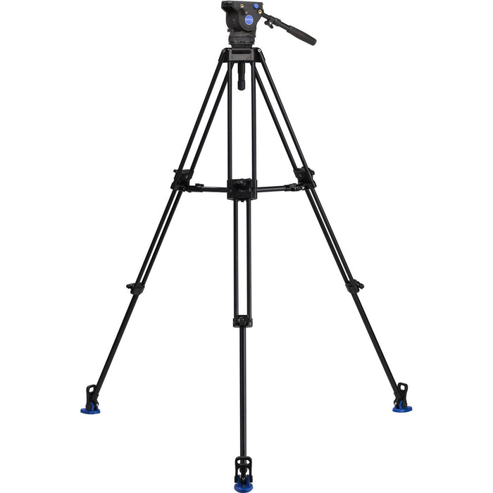 Benro A673TMM Dual-Stage Aluminium Video Tripod with BV6 Video Head and 75mm Bowl