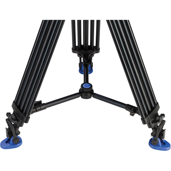 Benro A673TMM Dual-Stage Aluminium Video Tripod with BV8 Video Head and 75mm Bowl
