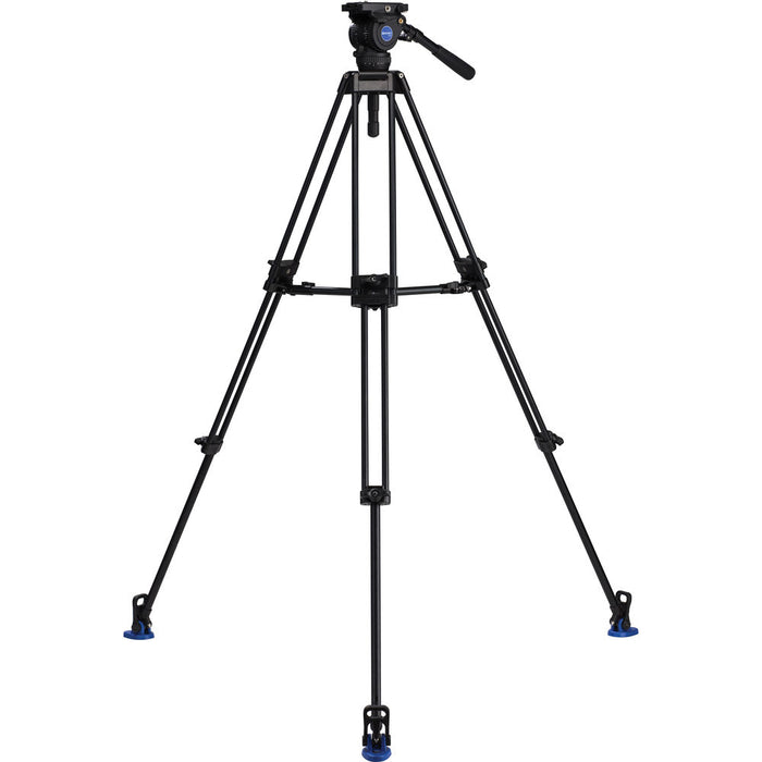 Benro A673TMM Dual-Stage Aluminium Video Tripod with BV8 Video Head and 75mm Bowl