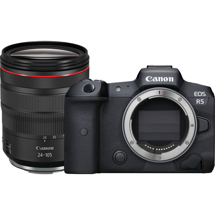 Canon EOS R5 Full Frame Mirrorless Camera RF 24-105mm Lens