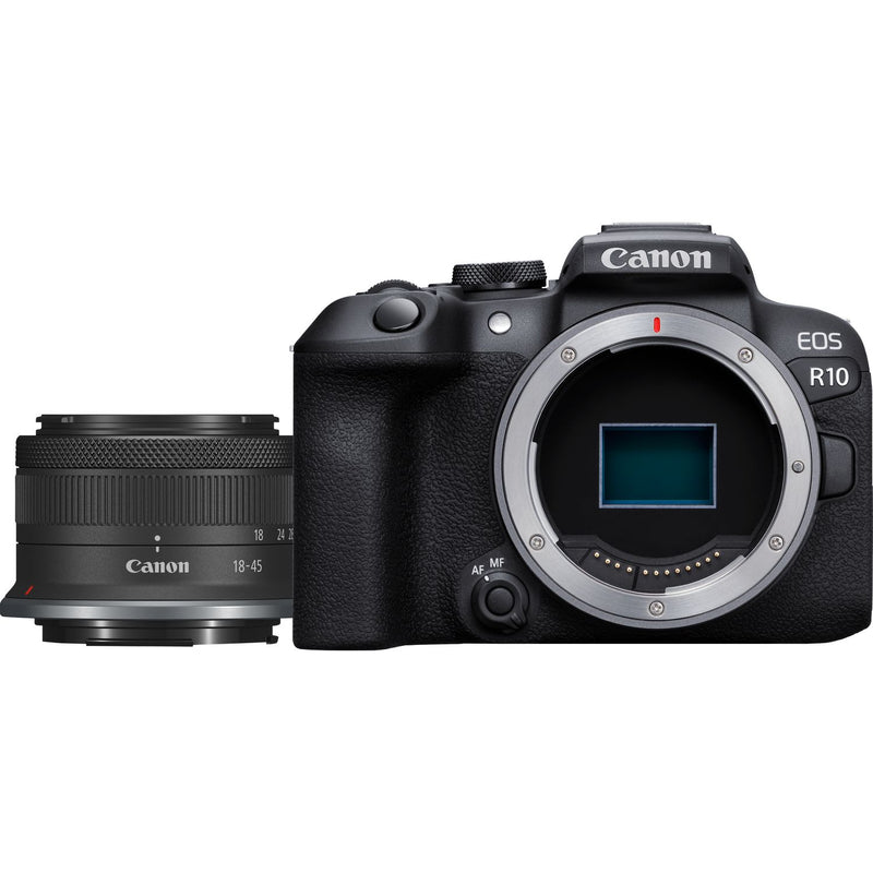 Canon EOS R10 with RF-S 18-45mm f/4.5-6.3 IS STM Lens Kit