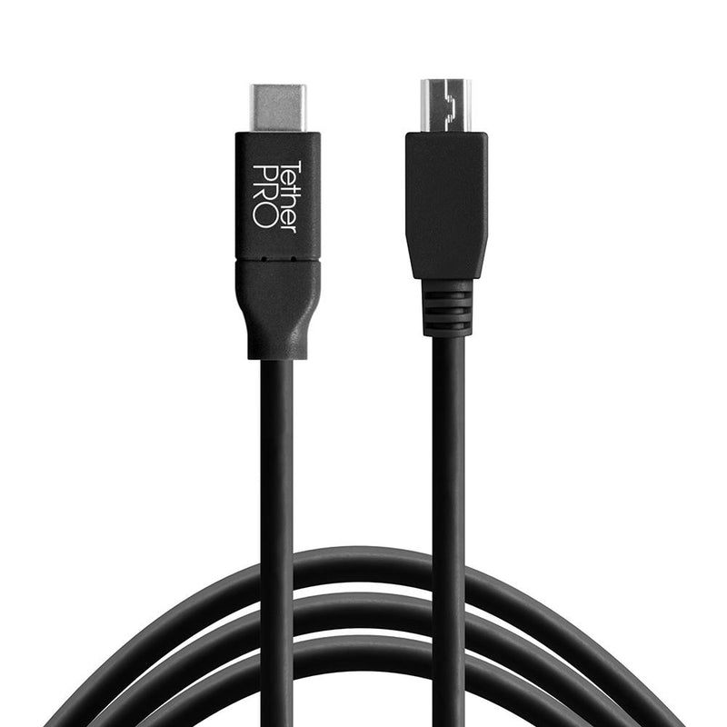 Tether Tools TetherPro USB-C to Mini-B 5-Pin 15' (4.6m) Cable Orange
