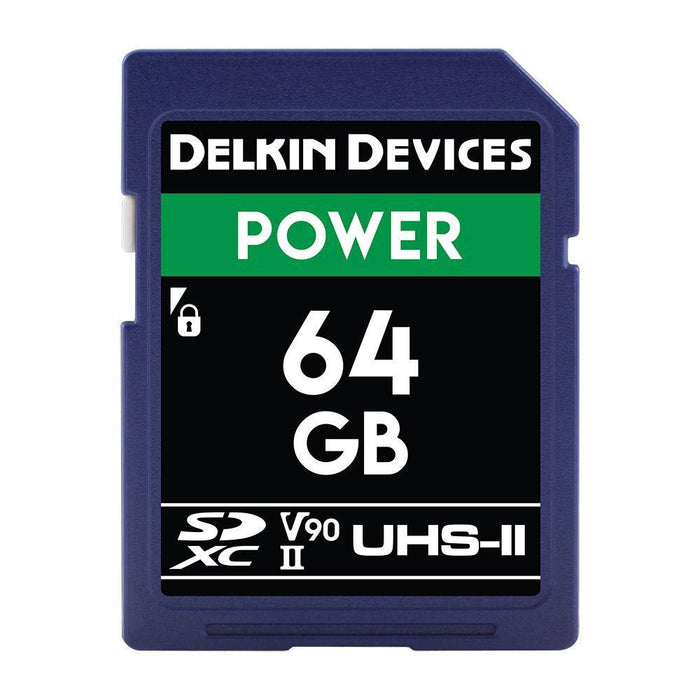 Delkin 64GB SDXC UHS-II Power Memory Card (2000x)