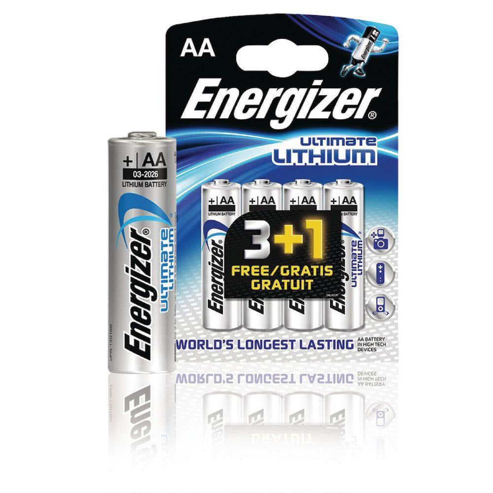  Energizer AA Lithium Batteries, World's Longest
