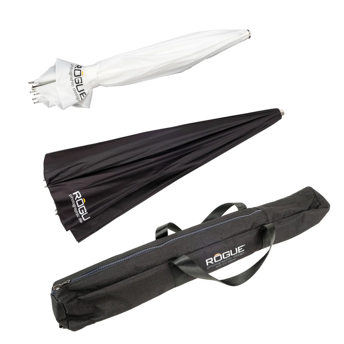 Rogue Umbrella Travel Kit (38” with Diﬀuser + 32” Shoot Thru)
