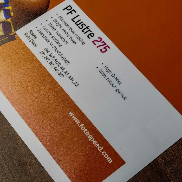 Fotospeed PF Lustre 275gsm Photo Quality Paper 24" Roll 30m