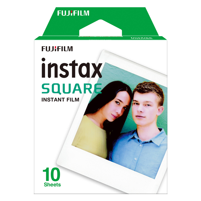 Fujifilm Instax Square White Frame Instant Film (10 Sheets)
