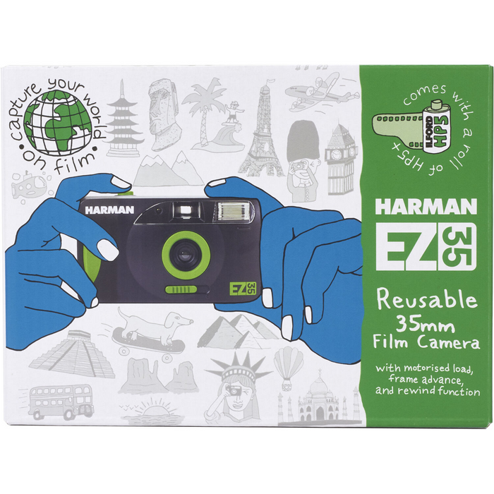 Ilford Harman EZ-35 Reusable 35mm Camera with HP5 35mm Film