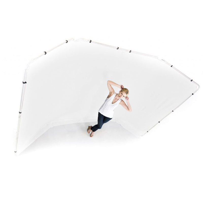 Manfrotto Panoramic Background 4m White Kit (frame included)