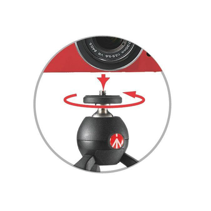 Manfrotto PIXI EVO 2-Section Mini Tripod Black