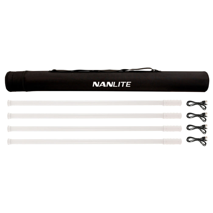 Nanlite PavoTube T8-7X RGBWW LED Pixel Tube Four Light Kit