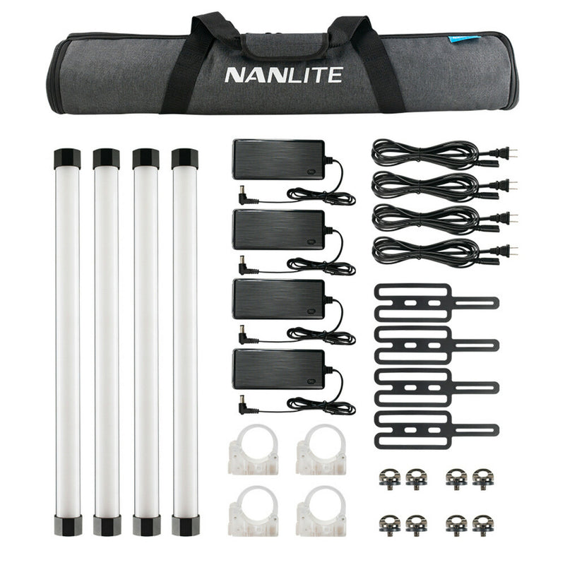 Nanlite PavoTube II 15X 2ft RGBWW LED Pixel Tubelight Four Light Kit