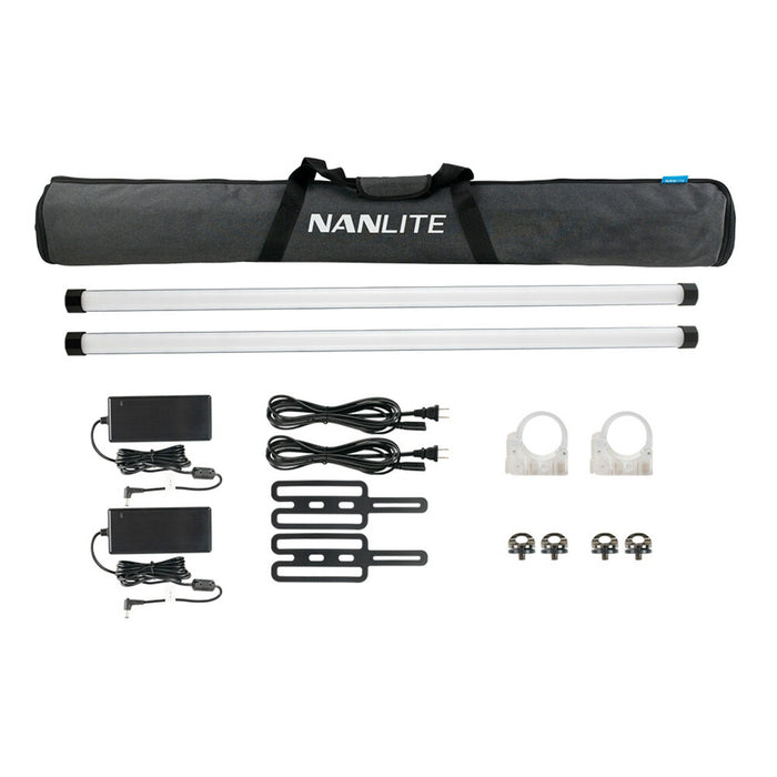 Nanlite PavoTube II 30X 4ft RGBWW LED Pixel Tubelight Two Light Kit