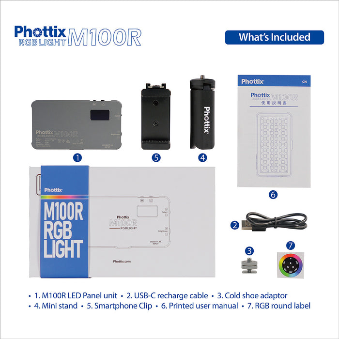 Phottix M100R RGB LED Light