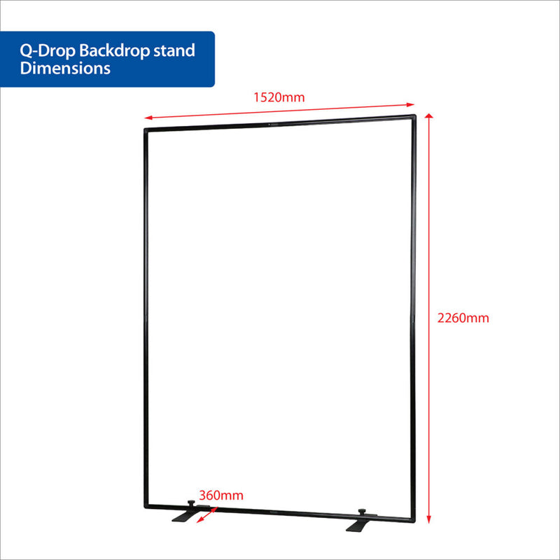 Phottix 4-Colour Q-Drop Collapsible Backdrop Kit 1.5m x 2.26m