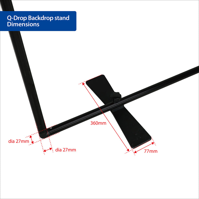 Phottix 4-Colour Q-Drop Collapsible Backdrop Kit 1.5m x 2.26m