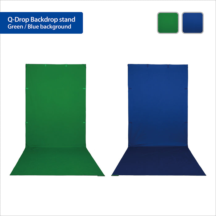 Phottix 4-Colour Q-Drop Collapsible Backdrop Kit 1.5m x 2.26m