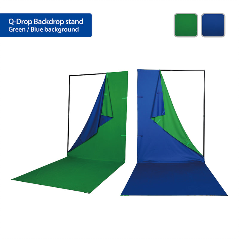 Phottix 4-Colour Q-Drop Collapsible Backdrop Kit 1.5m x 2.26m