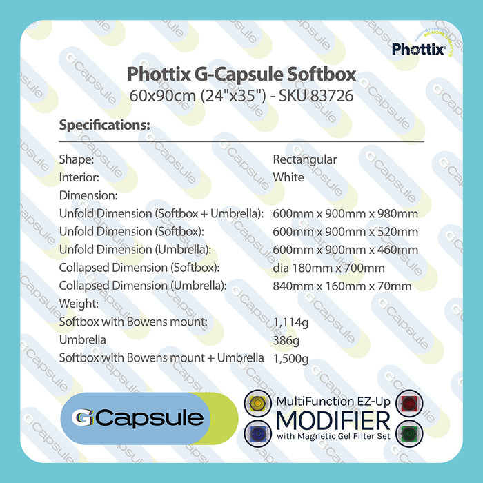 Phottix G-Capsule Multi-Function Softbox 60x90cm