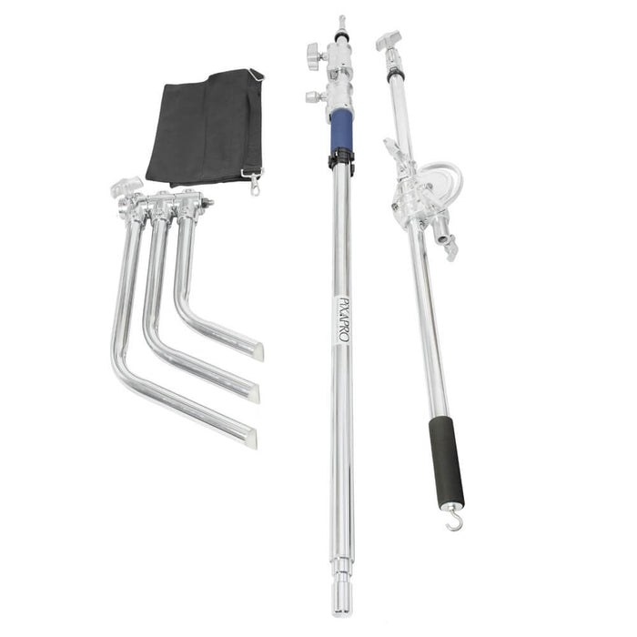 Pixapro Stainless Steel C-Stand with Heavy Duty Boom Arm