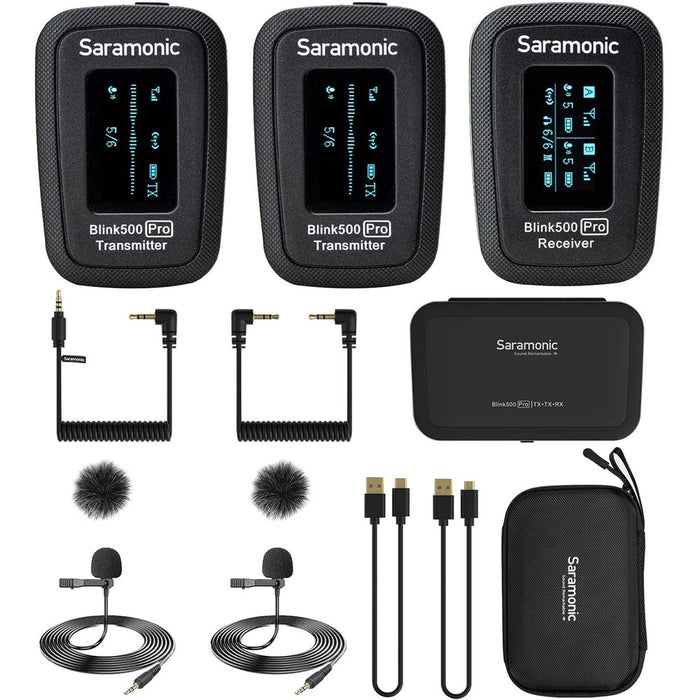 Saramonic Blink 500 B2 Advanced 2-Person Wireless Clip-On Mic System with Lavaliers