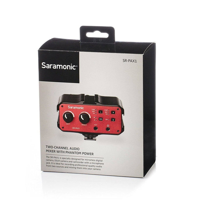 Saramonic SR-PAX1 2-Channel Audio Mixer with Phantom Power