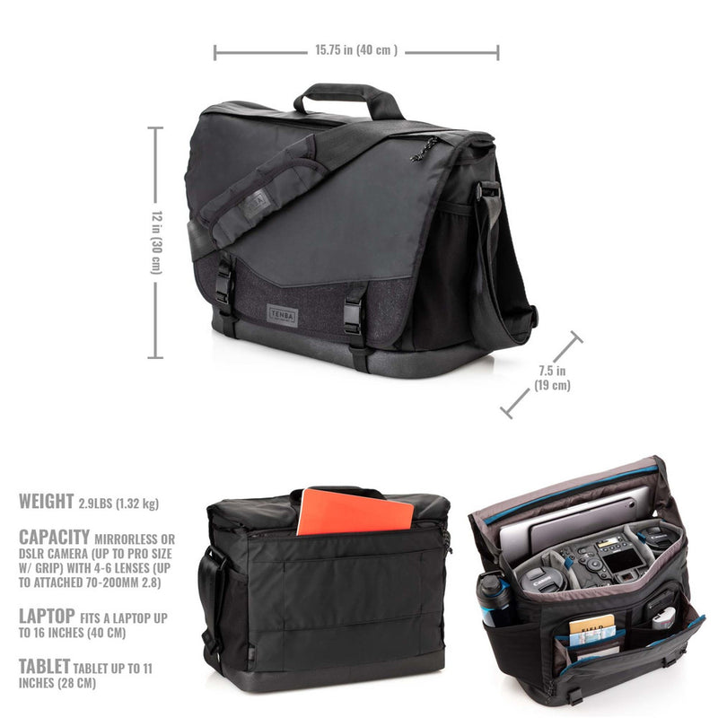 Tenba DNA 16 Pro DSLR Messenger Bag Black