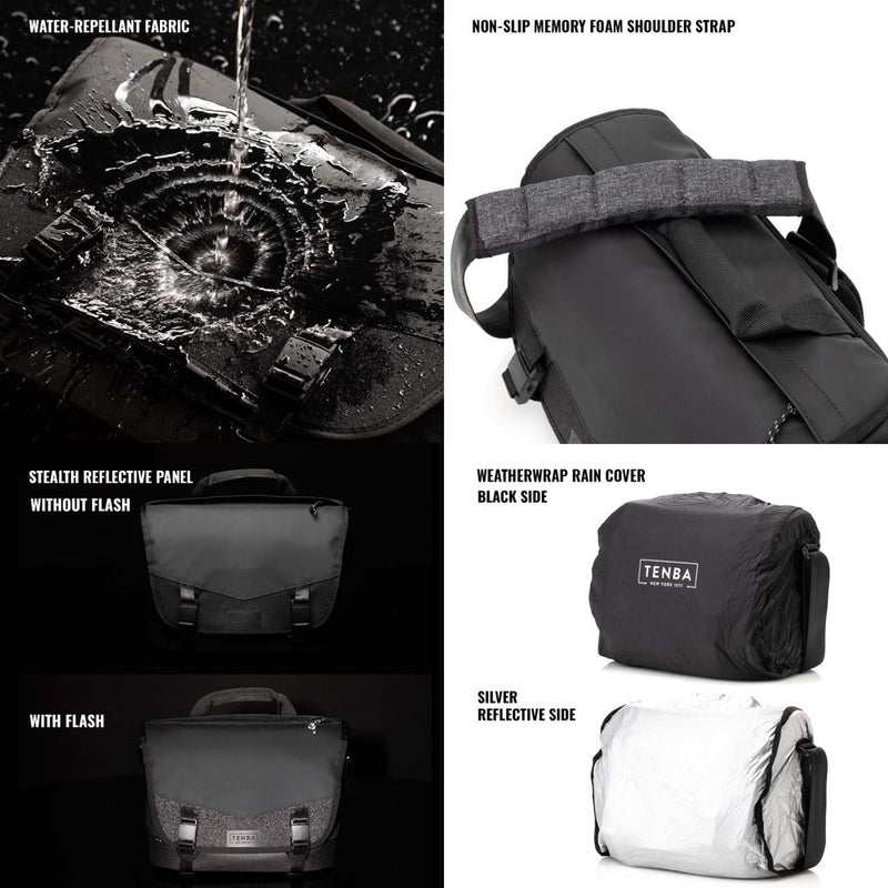 Tenba DNA 9 Slim Messenger Bag Black