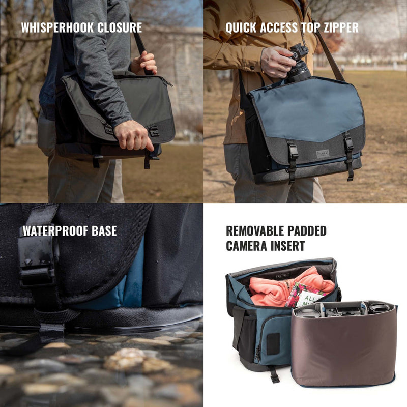 Tenba DNA 16 Slim Messenger Bag Blue