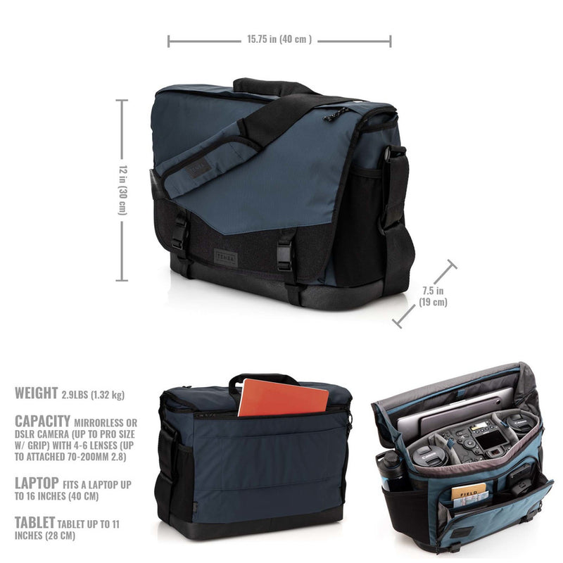 Tenba DNA 16 Pro DSLR Messenger Bag Blue
