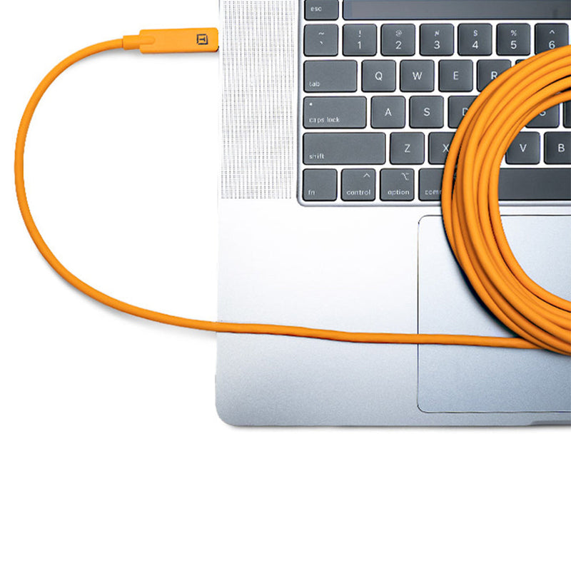 Tether Tools TetherPro USB-C to USB-C Right Angle 15' (4.6m) Cable Black