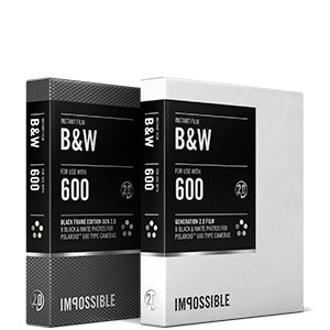 Polaroid Original S600 B&W Film (600 Cameras)