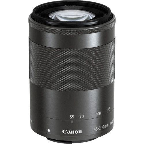 Canon EF-M 55-200mm f/4.5-6.3 IS STM Lens Black