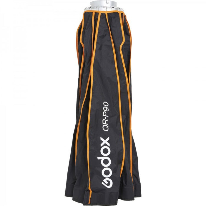 GODOX QR-P90 Softbox Parabolique Portable 90cm Avec Grille Nid D'Abeille - Diffuseur Rapide Pour Flash Bowens Studio