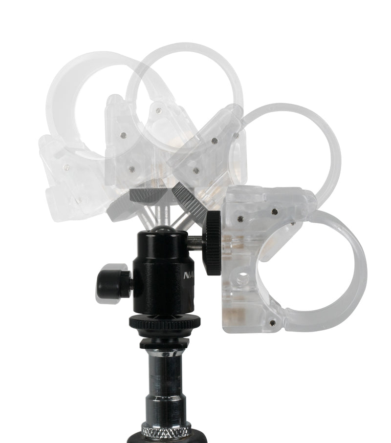 Nanlite Pavotube T12 Tube Holder with Swivel Ball Head
