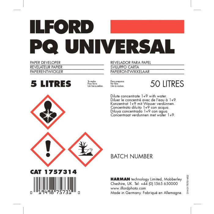 Ilford PQ Universal Developer 1L