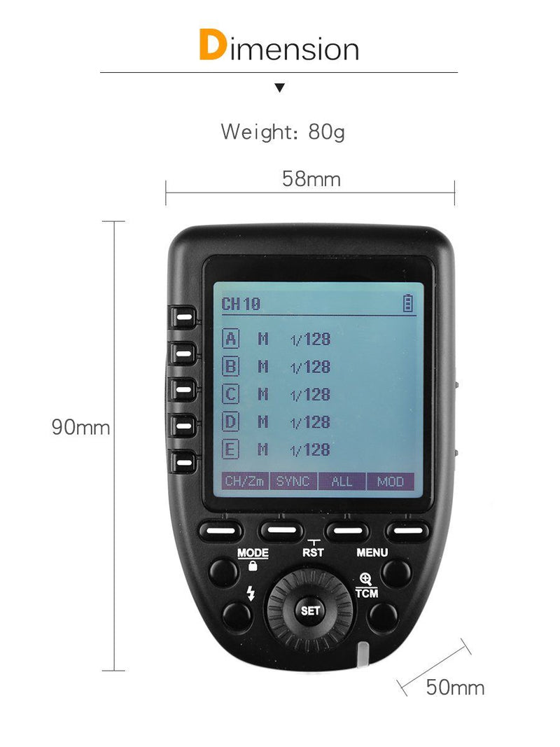Godox Xpro C TTL Radio Flash Trigger for Canon