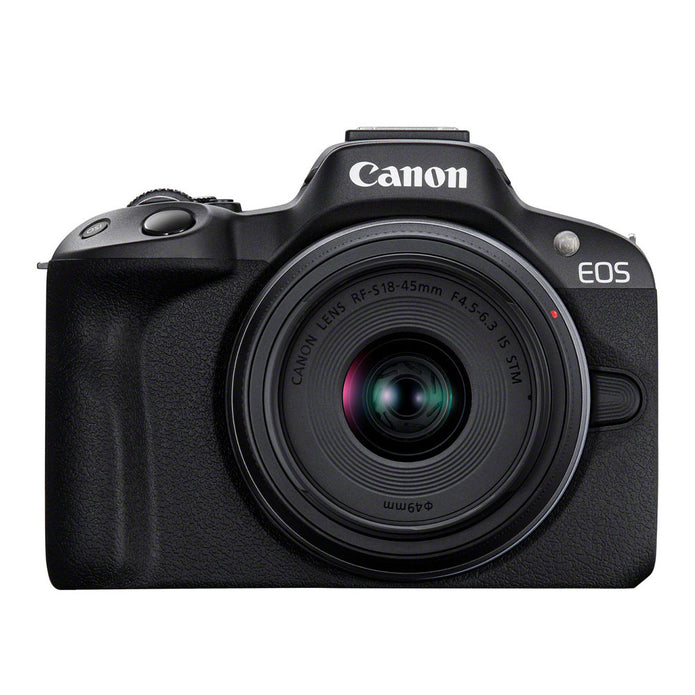 Canon EOS R50 with RF-S 18-45mm Lens Black